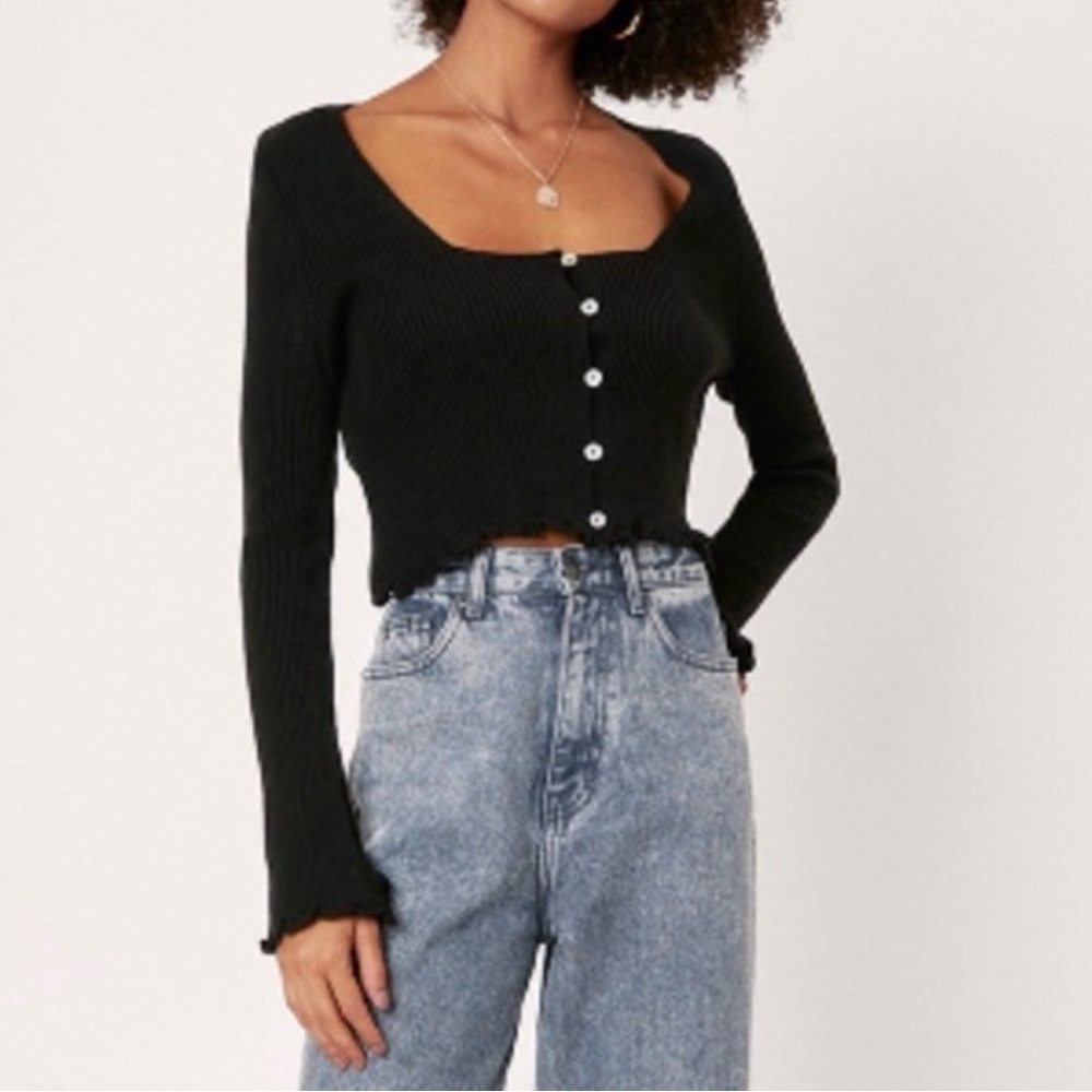 (#171)NASTY GAL Cropped Cardigan